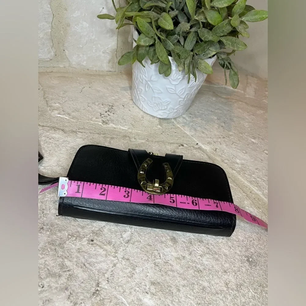 Mc Duff Goldmine clutch wallet Vintage Black NWT